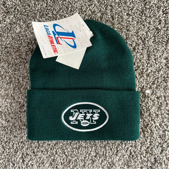 Vintage Logo Athletic New York Jets Beanie Hat - Picture 1 of 5